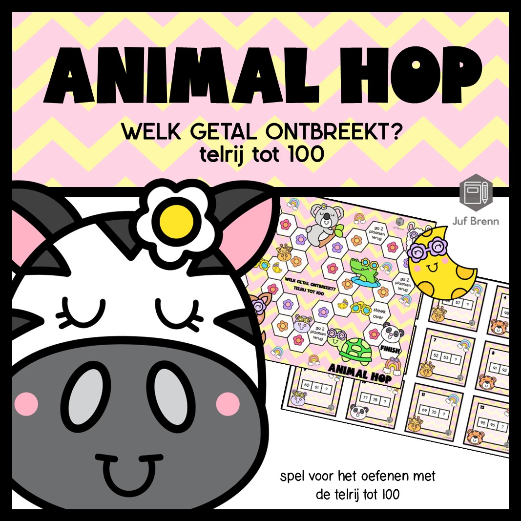 ANIMAL HOP: WELK GETAL ONTBREEKT TELRIJ TOT 100
