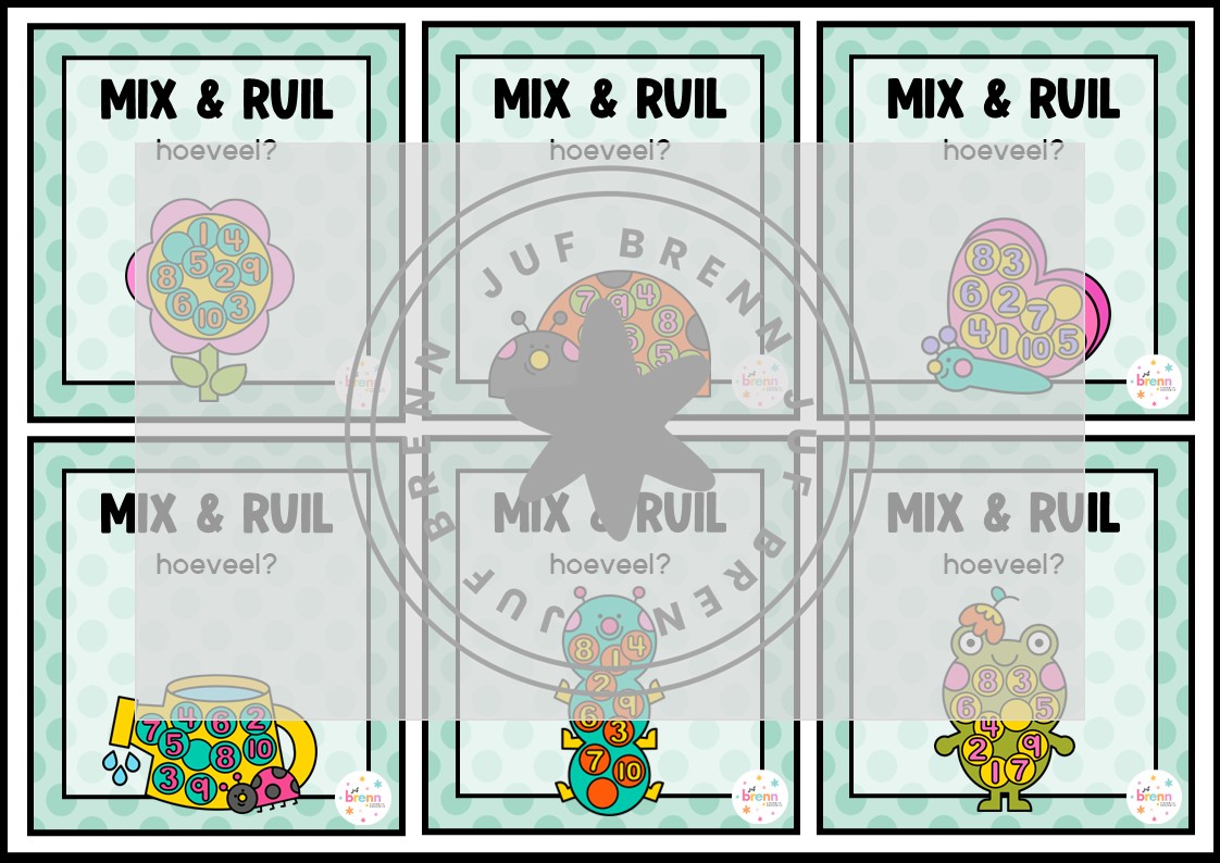 MIX VRAAG & RUIL: WELK GETAL ONTBREEKT TELRIJ TOT 10 LENTE - Afbeelding 2