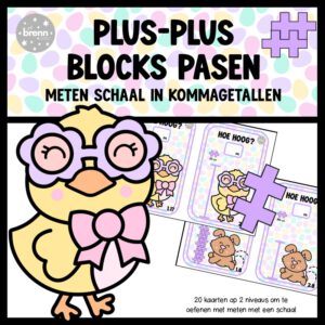 PLUS-PLUS: METEN PASEN SCHAAL IN KOMMAGETALLEN