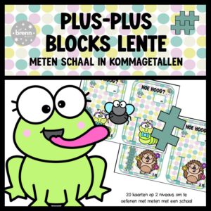 PLUS-PLUS: METEN LENTE SCHAAL IN KOMMAGETALLEN