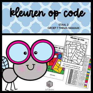 STAAL 2 WOORDENSCHAT KLEUREN OP CODE GROEP 7 THEMA NAMAAK