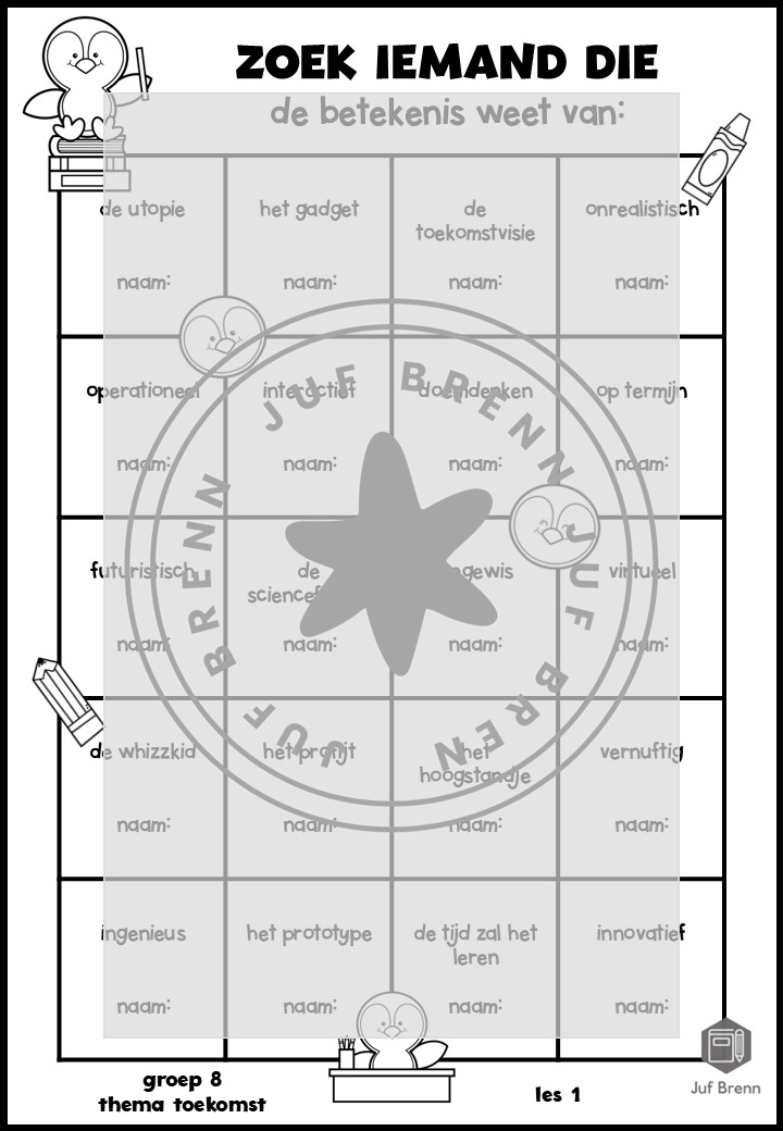 STAAL 1 WOORDENSCHAT ZOEK IEMAND DIE GROEP 8 THEMA TOEKOMST - Afbeelding 2