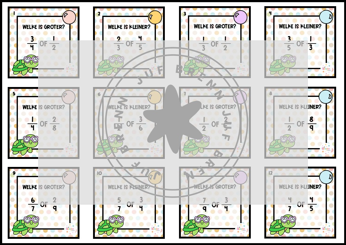 OCEAN HOP: BREUKEN VERGELIJKEN NIVEAU 2 - Afbeelding 3
