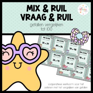 MIX VRAAG & RUIL: GETALLEN VERGELIJKEN TOT 100