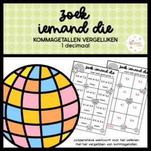 ZOEK IEMAND DIE KOMMAGETALLEN VERGELIJKEN 1 DECIMAAL