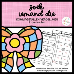 ZOEK IEMAND DIE KOMMAGETALLEN VERGELIJKEN 2 DECIMALEN