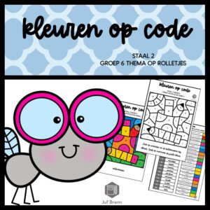 STAAL 2 WOORDENSCHAT KLEUREN OP CODE GROEP 6 THEMA OP ROLLETJES