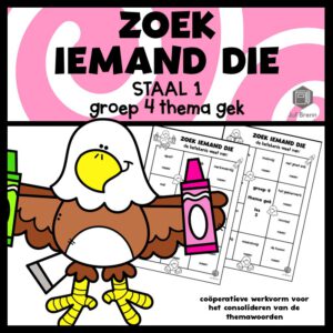 STAAL 1 WOORDENSCHAT ZOEK IEMAND DIE GROEP 4 THEMA GEK