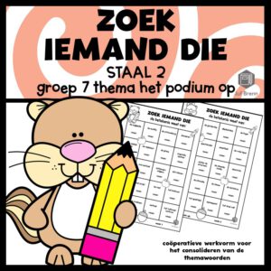 STAAL 2 WOORDENSCHAT ZOEK IEMAND DIE GROEP 7 THEMA HET PODIUM OP