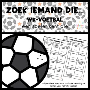 ZOEK IEMAND DIE... EEN SPELER KENT DIE WK-VOETBAL