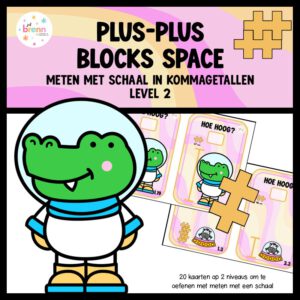 PLUS-PLUS: METEN SPACE SCHAAL IN KOMMAGETALLEN LEVEL 2