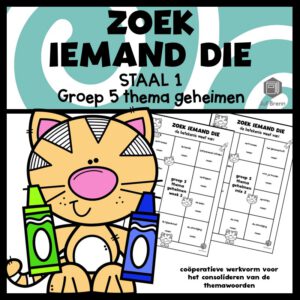 STAAL 1 WOORDENSCHAT ZOEK IEMAND DIE GROEP 5 THEMA GEHEIMEN