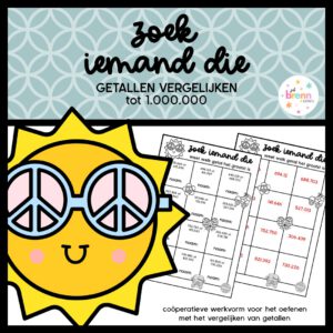 ZOEK IEMAND DIE GETALLEN VERGELIJKEN TOT 1.000.000