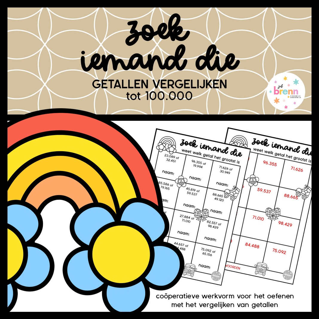 ZOEK IEMAND DIE GETALLEN VERGELIJKEN TOT 100.000