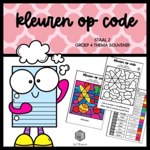 STAAL 2 WOORDENSCHAT KLEUREN OP CODE GROEP 4 THEMA SOUVENIR