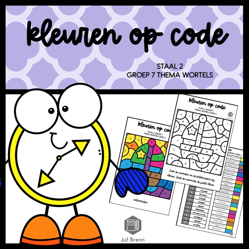 STAAL 2 WOORDENSCHAT KLEUREN OP CODE GROEP 7 THEMA WORTELS