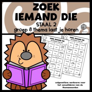 STAAL 2 WOORDENSCHAT ZOEK IEMAND DIE GROEP 8 THEMA LAAT JE HOREN