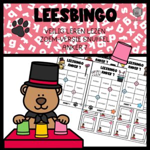 LEESBINGO VEILIG LEREN LEZEN ZOEM ANKER 7 SNUFFEL