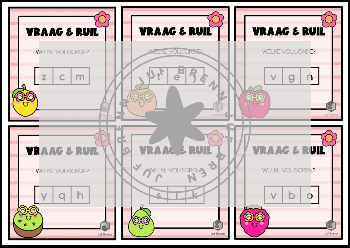 MIX VRAAG & RUIL ALFABETISEREN: VOLGORDE VAN LETTERS 2 - Afbeelding 3