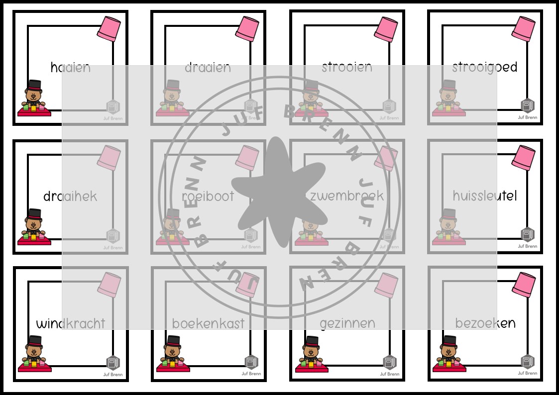 LEESBINGO VEILIG LEREN LEZEN ZOEM ANKER 7 SNUFFEL - Afbeelding 3