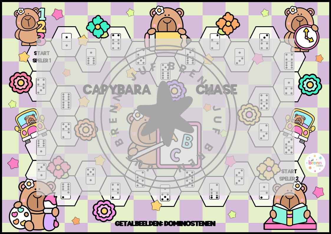 CAPYBARA CHASE: GETALBEELDEN DOMINOSTENEN - Afbeelding 2