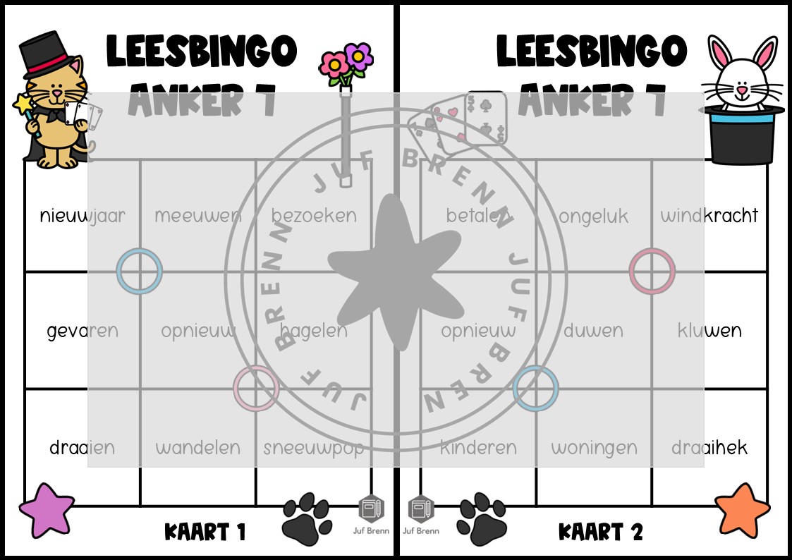 LEESBINGO VEILIG LEREN LEZEN ZOEM ANKER 7 SNUFFEL - Afbeelding 2