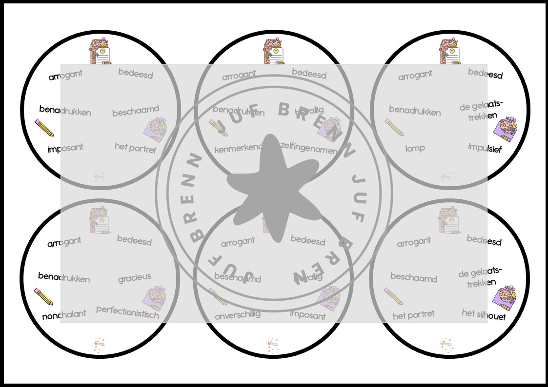 STAAL 2 DOBBLE GROEP 8 THEMA PORTRET - Afbeelding 2