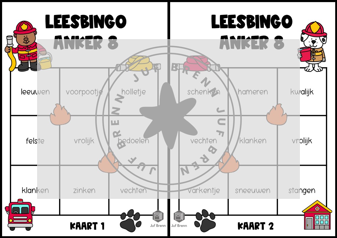 LEESBINGO VEILIG LEREN LEZEN ZOEM ANKER 8 SNUFFEL - Afbeelding 2