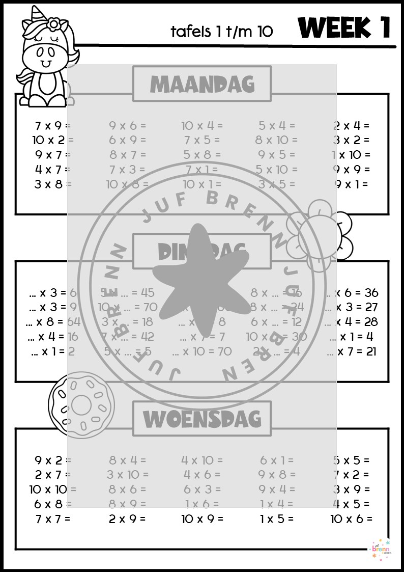 WERKBOEKJE: IEDERE DAG TAFELS #2 - Afbeelding 2