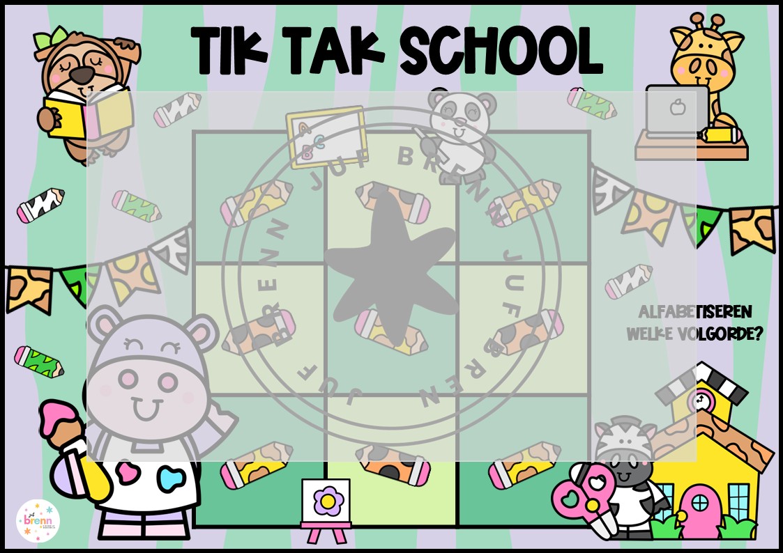 TIK TAK SCHOOL: ALFABETISEREN WELKE VOLGORDE #2 - Afbeelding 2