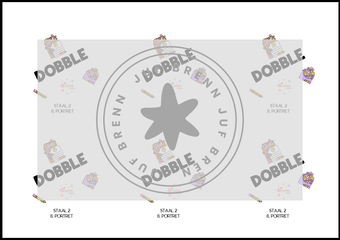 STAAL 2 DOBBLE GROEP 8 THEMA PORTRET - Afbeelding 3