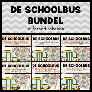 DE SCHOOLBUS BUNDEL CIJFEREND REKENEN