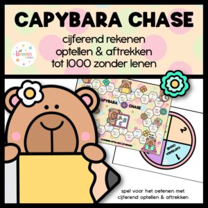 CAPYBARA CHASE: CIJFEREND OPTELLEN EN AFTREKKEN TOT 1000 ZONDER LENEN