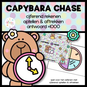 CAPYBARA CHASE: CIJFEREND OPTELLEN EN AFTREKKEN ANTWOORD >1000