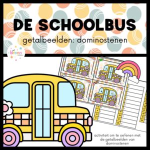 DE SCHOOLBUS: GETALBEELDEN DOMINOSTENEN