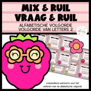 MIX VRAAG & RUIL ALFABETISEREN: VOLGORDE VAN LETTERS 2