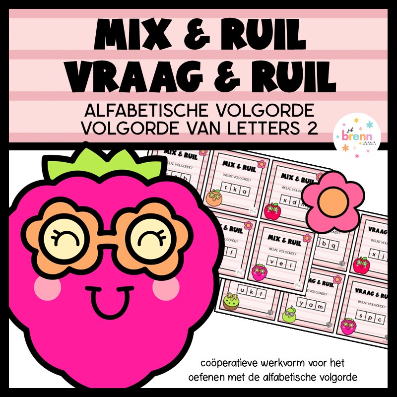 MIX VRAAG & RUIL ALFABETISEREN: VOLGORDE VAN LETTERS 2