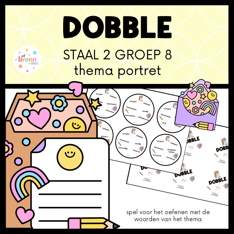 STAAL 2 DOBBLE GROEP 8 THEMA PORTRET