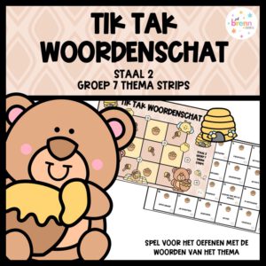 STAAL 2 TIK TAK WOORDENSCHAT GROEP 7 THEMA STRIPS