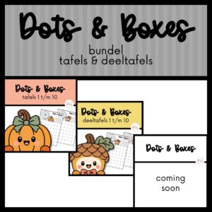 DOTS & BOXES (GROEI)BUNDEL TAFELS EN DEELTAFELS