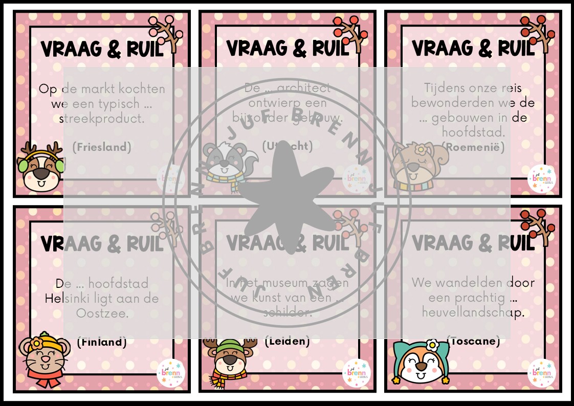 MIX VRAAG & RUIL: BIJVOEGLIJK NAAMWOORD MET AARDRIJKSKUNDIGE NAMEN - Afbeelding 3