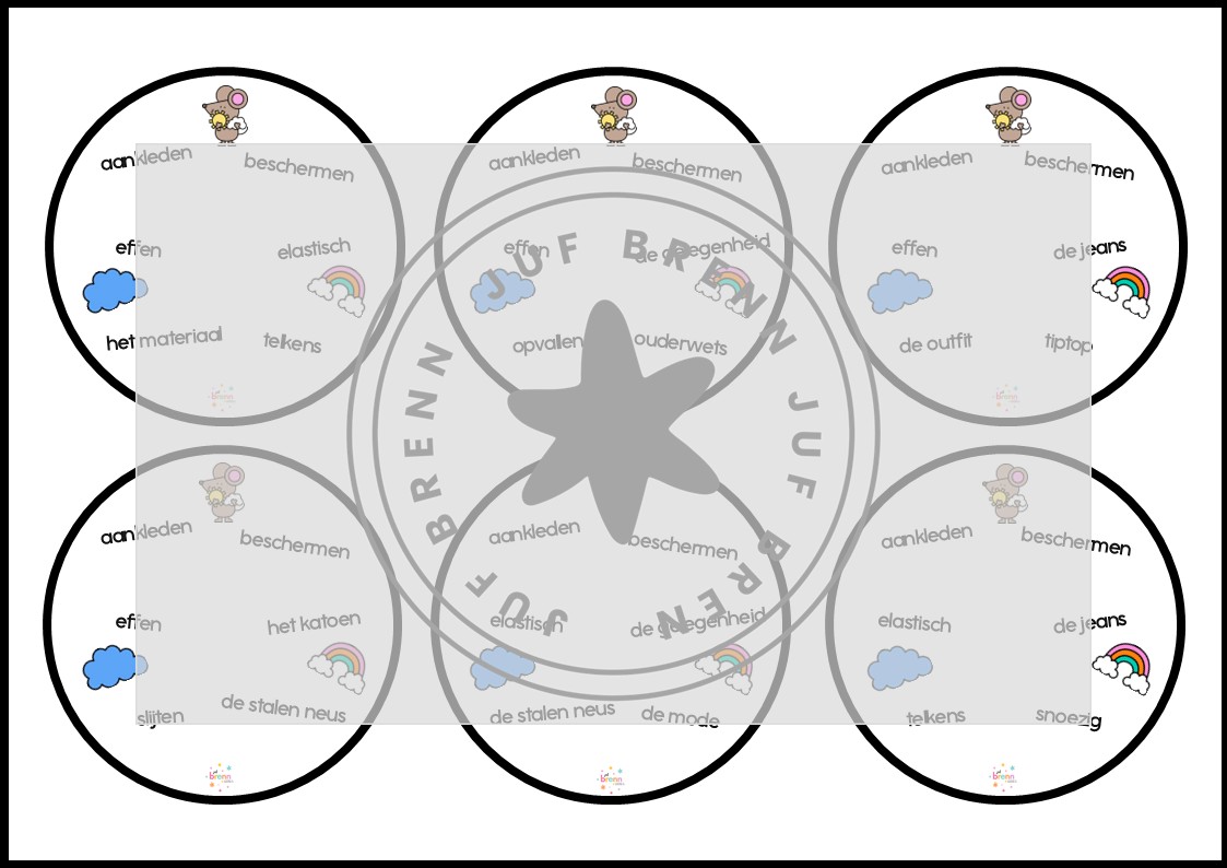 STAAL 2 DOBBLE GROEP 4 THEMA KLEDING - Afbeelding 2