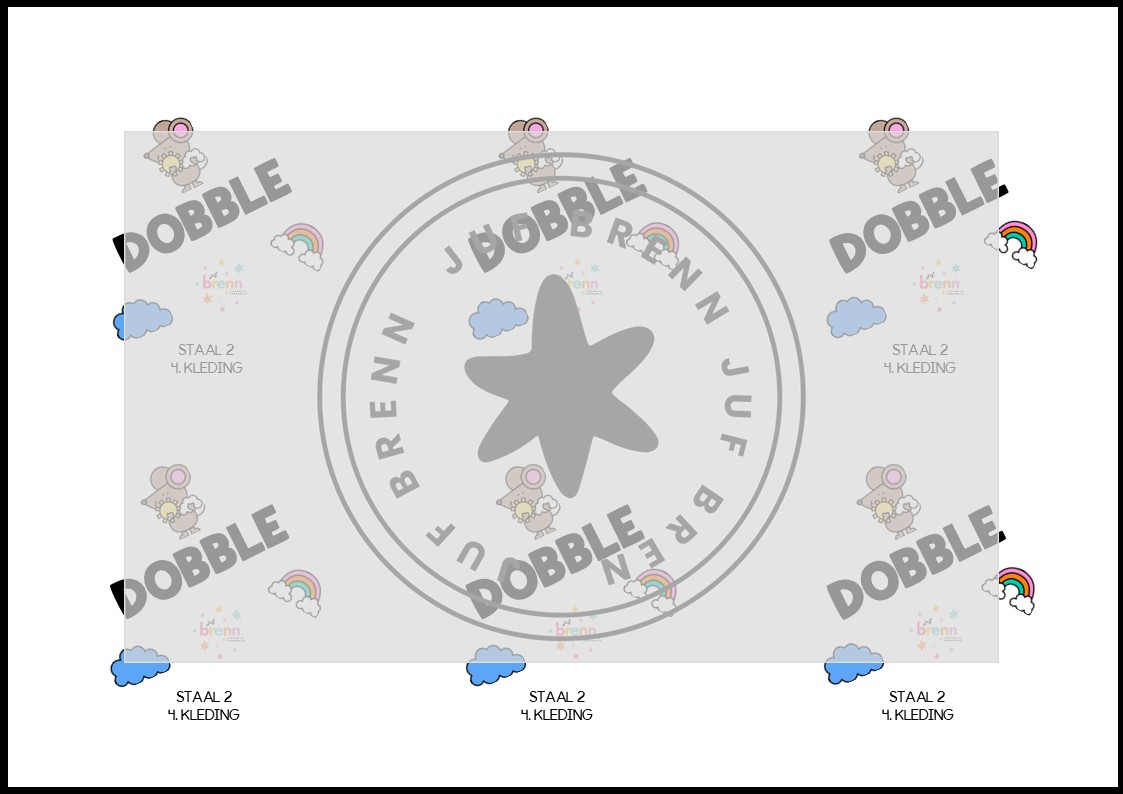 STAAL 2 DOBBLE GROEP 4 THEMA KLEDING - Afbeelding 3