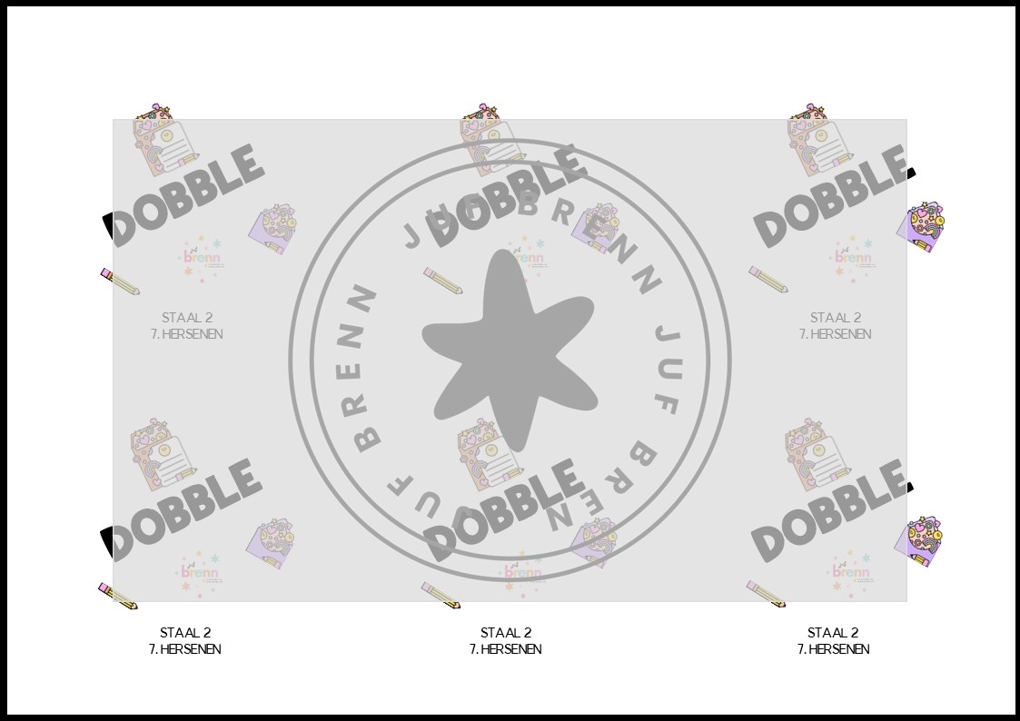 STAAL 2 DOBBLE GROEP 7 THEMA HERSENEN - Afbeelding 3