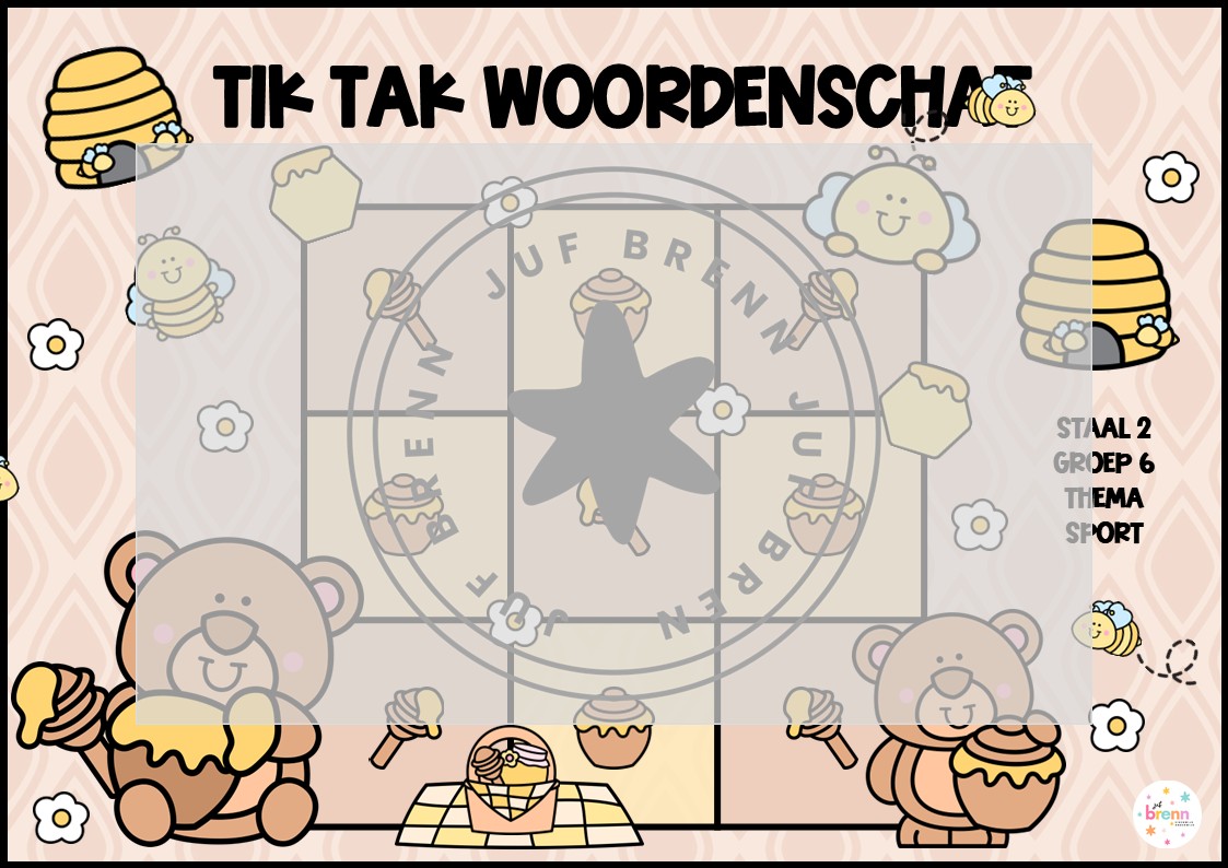 STAAL 2 TIK TAK WOORDENSCHAT GROEP 6 THEMA SPORT - Afbeelding 2
