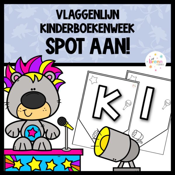 KINDERBOEKENWEEK 2026 VLAGGENLIJN SPOT AAN Juf Brenn