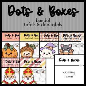 DOTS & BOXES (GROEI)BUNDEL TAFELS EN DEELTAFELS