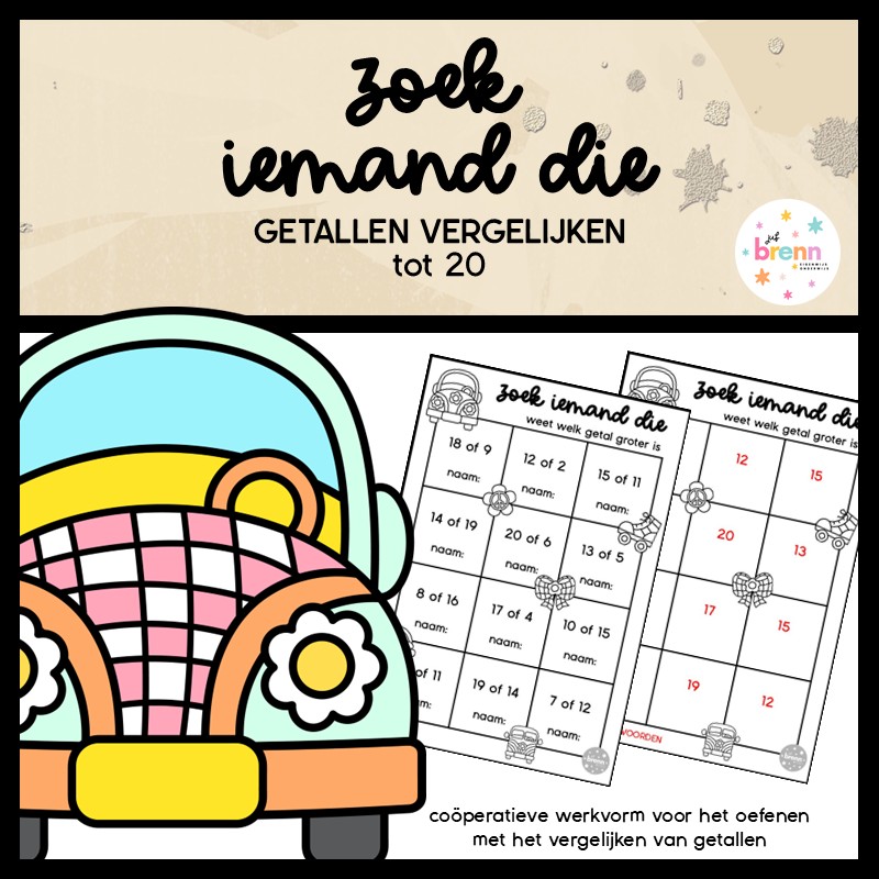 ZOEK IEMAND DIE GETALLEN VERGELIJKEN TOT 20