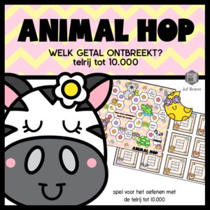 ANIMAL HOP: WELK GETAL ONTBREEKT TELRIJ TOT 10.000