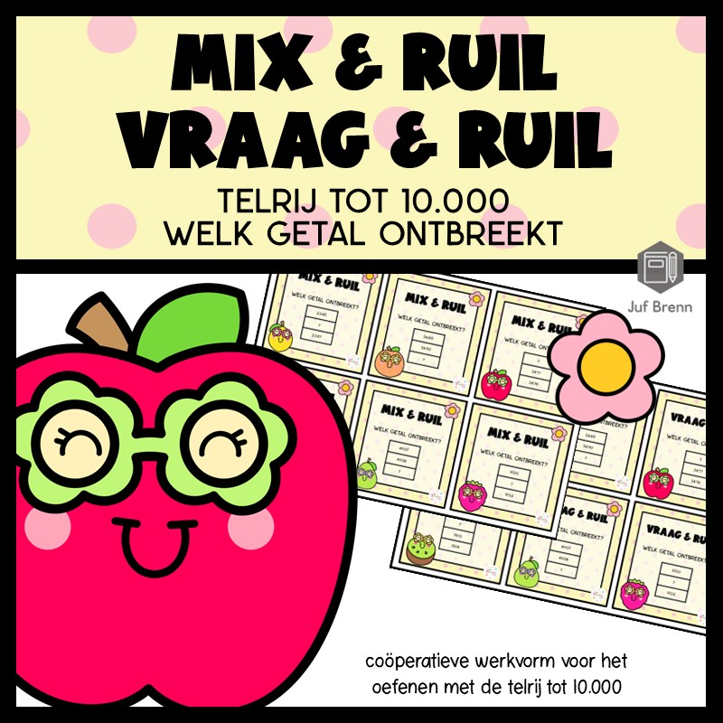 MIX VRAAG & RUIL: WELK GETAL ONTBREEKT TELRIJ TOT 10.000